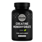 Black supplement bottle labelled 'Creatine Monohydrate' by The Creatine Collective on a white background.