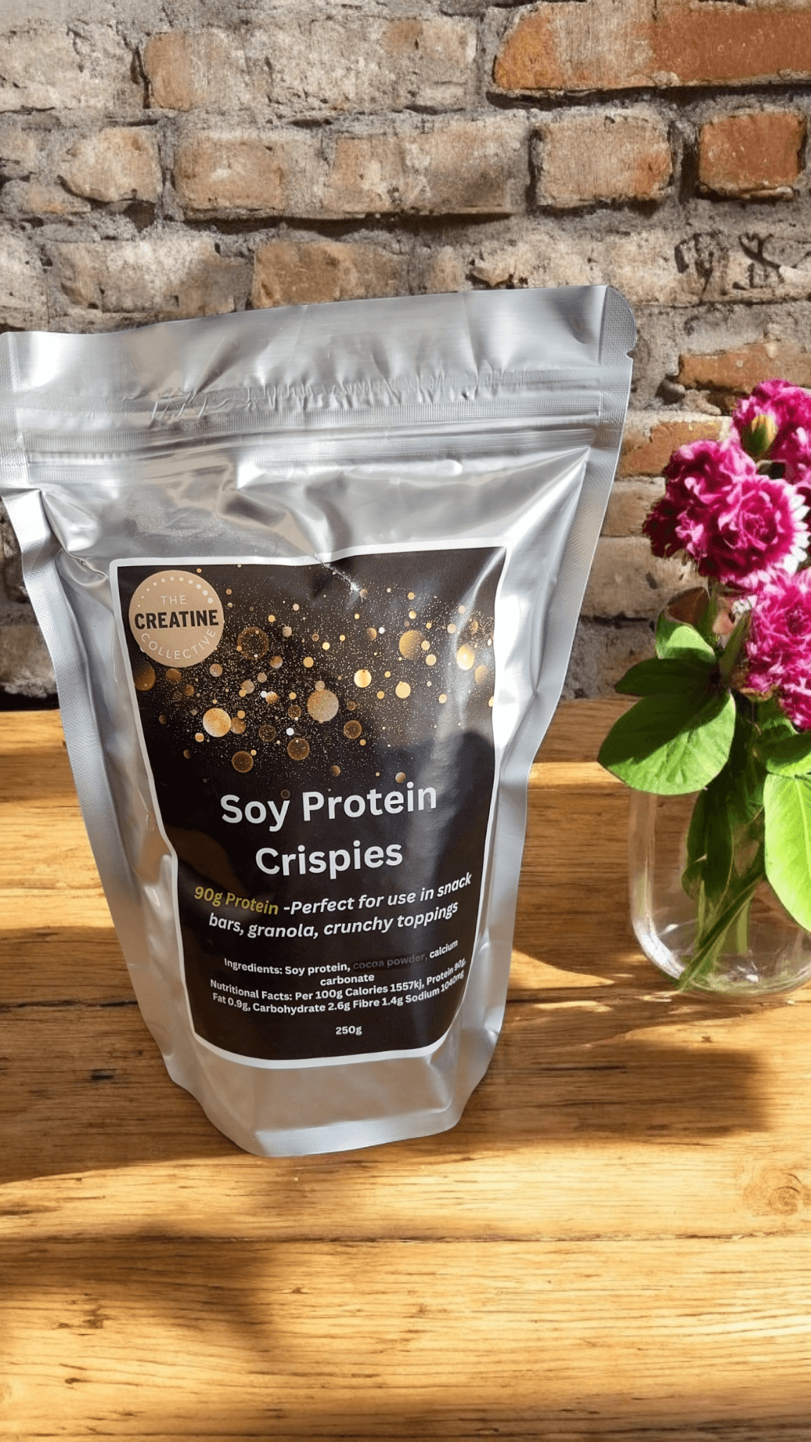 Soy protein crispies